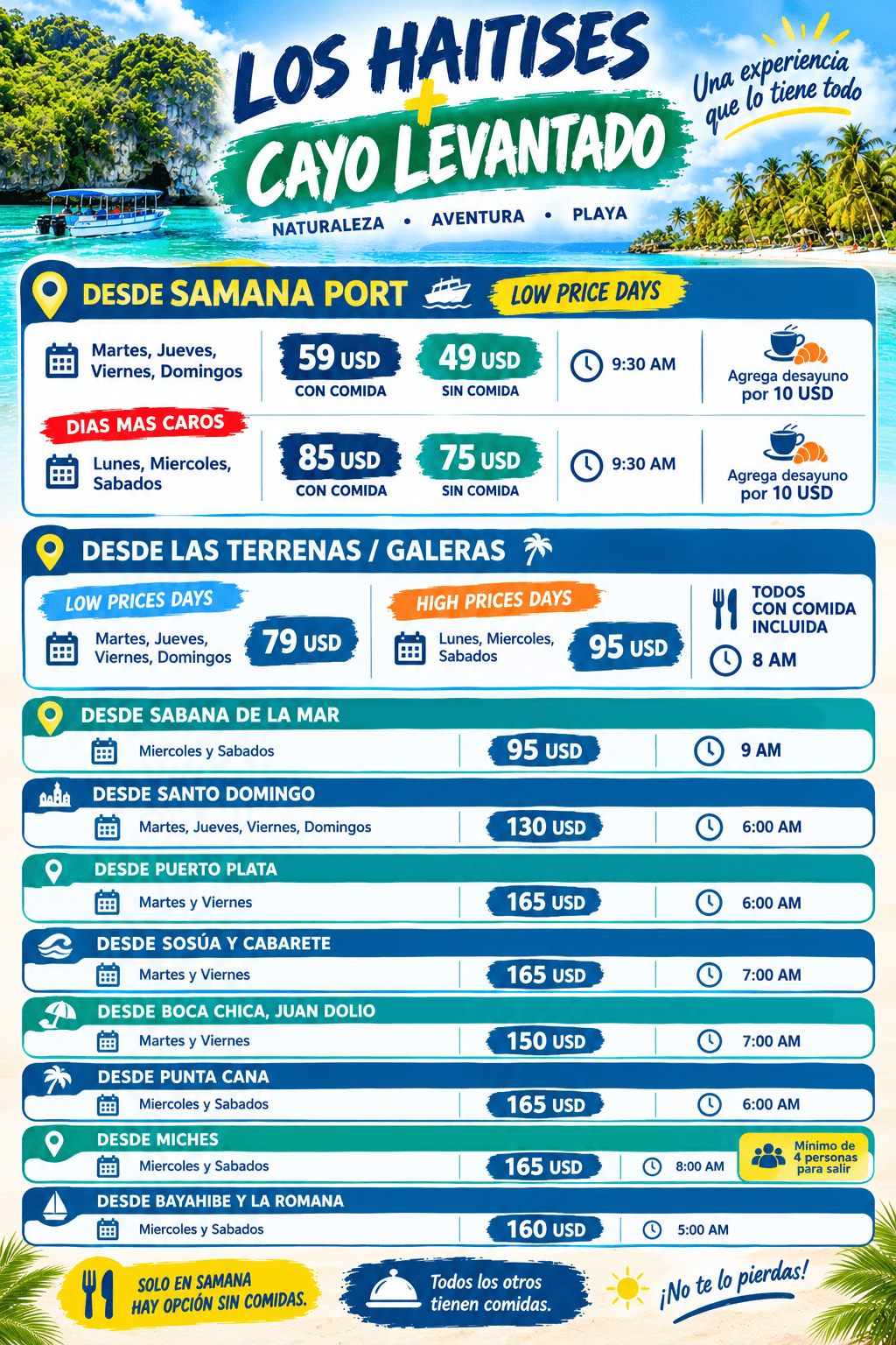 Los Haitises & Cayo Levantado Tour: Prices and Guide - Montana Redonda Guide