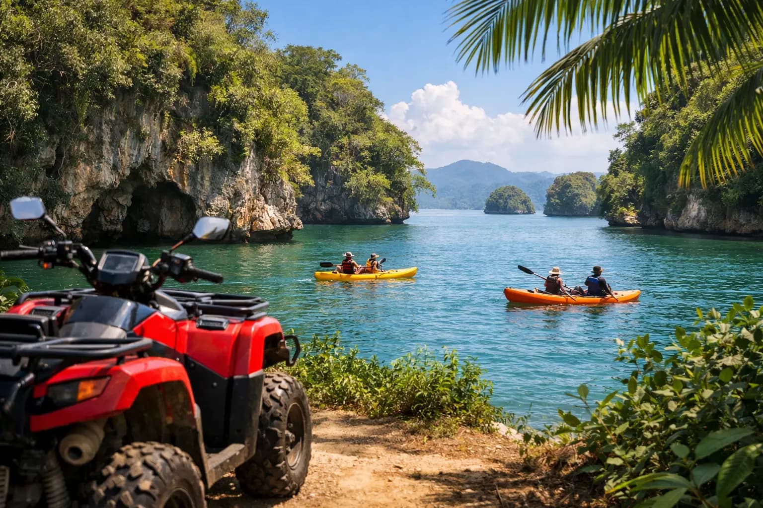 Aventura en Cuatrimotos + Kayaks en Los Haitises