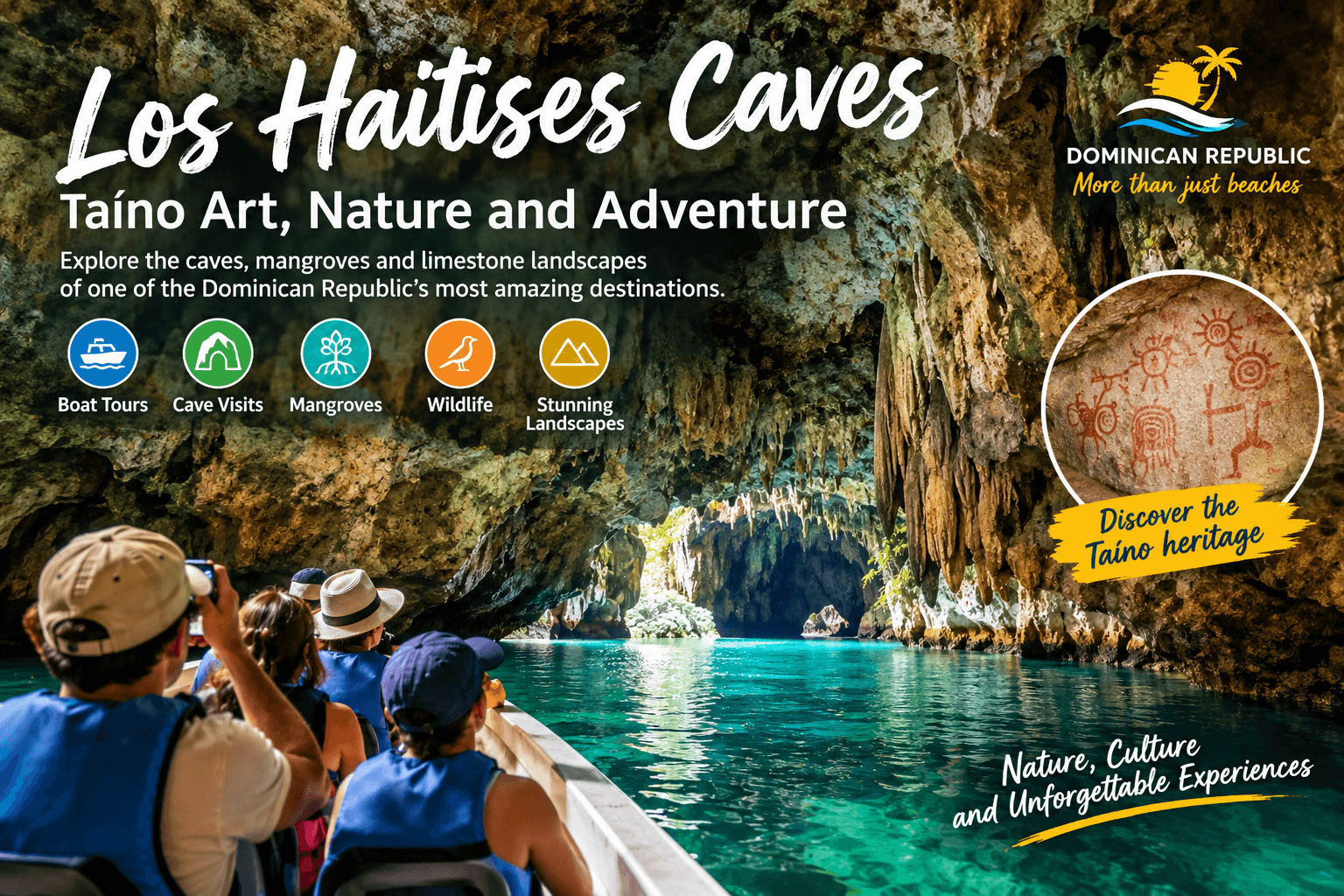 Cuevas de Los Haitises: arte taíno, recorridos en barco y guía de viaje